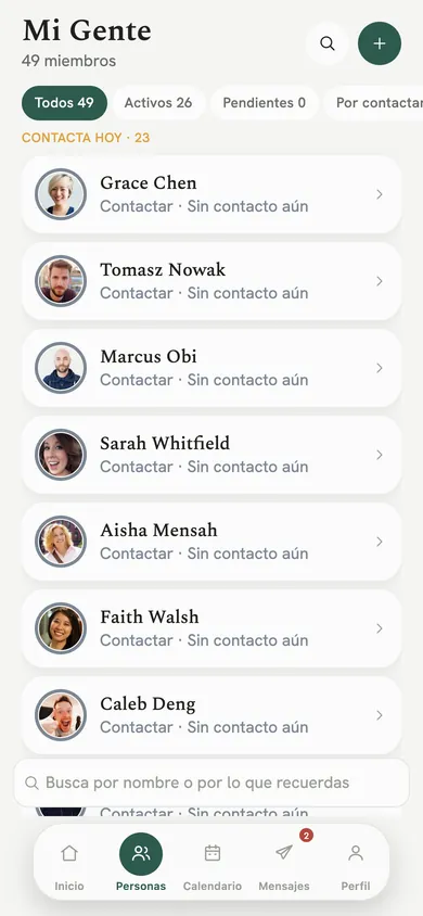 Mi Gente, con la lista Contacta hoy.